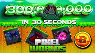 The fastest profit method in Pixel Worlds... I MADE 300 MILLION BYTECOINS IN LESS THAN 30 SECONDS