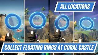 Collect Floating Rings at Coral Castle in Fortnite Chapter 2 Season 4 - Coral Castle Rings locations