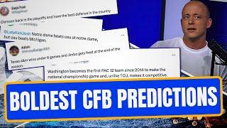 BOLDEST College Football Predictions For 2023 - Part Six Late Kick Cut