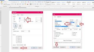 MS Word How to Set Default Page Setup Margin Font Size & Style Word 2007 2016