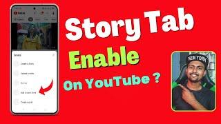 YouTube Story Tab Enable 2022  How To Get Story Feature In YouTube