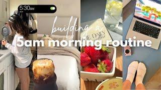 Creating a 5AM MORNING ROUTINE  productive & realistic  healthy morning habits  aesthetic