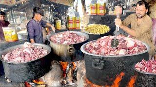 OLDEST AFGHANI STYLE GIANT SIZE MEAT ROSH PREPARATION  HEAVEN FOR MEAT LOVERS