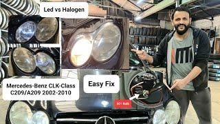 How to change front position lamp on Mercedes CLK #c209 #a209 #headlight