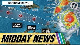 Major Hurricane Beryl Watch for Jamaica  GOJ Not Short on Resources for Hurricane Response