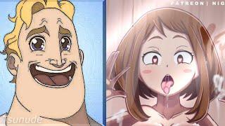 Mr Incredible becoming Canny Ochako Uraraka