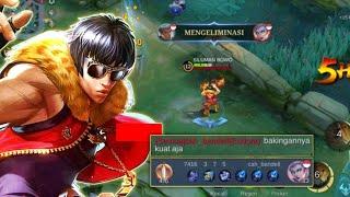 DIA YANG NGELOCK DIA YANG CHOUKLAT  CHOU BUILD TERSAKIT - TOP GLOBAL CHOU MLBB