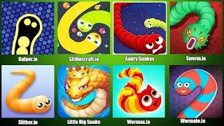 Slither.ioWormax.ioLittle Big SnakeWormate.ioGulper.ioSlithercraft.ioAndry SnakesSworm.io