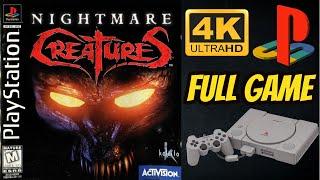 Nightmare Creatures  PS1  4K60ᶠᵖˢ UHD  Longplay Walkthrough Playthrough Full Movie Game