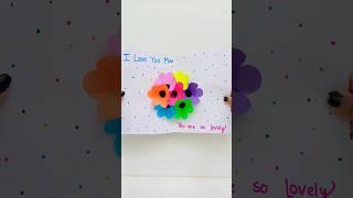 How to make 3D Mothers Day Card  #youtubeshorts #shorts  #mothersdaycard  #popupmothersdaycard