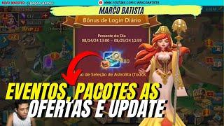 TODAS AS NOVIDADES EVENTOS PACOTES OFERTAS E ATUALIZAÇÃO DE LORDS MOBILE