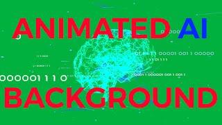 Green Screen  AMAZING Background for Artificial Intelligence Videos FREE to use