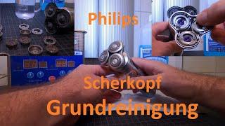 Scherkopf Rasierer reinigen Philips Grundreinigung S 9000 - 4M