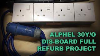 Alphel DIS-BOARD Upgrade & Refurbishment - 30 Year Old 4-Way Portable Socket Distribution Board