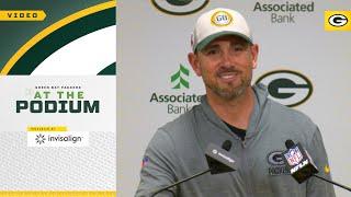 Matt LaFleur on rookies As long as theyre out there on the field they have an opportunity