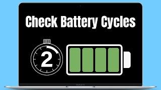 How to Check Battery Cycles on Macbook