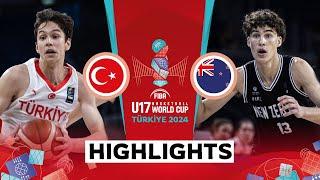 3rd Place Game Turkiye  vs New Zealand   Highlights  FIBA U17 Basketball World Cup 2024