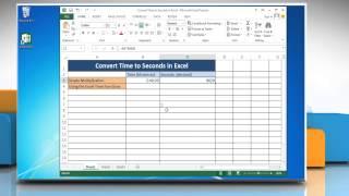 How to convert Time to Seconds in Excel 2013