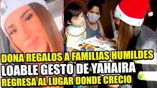 YAHAIRA ABRE SU CORAZON Y REGALA OBSEQUIOS A FAMILIAS EN EL RIMAC