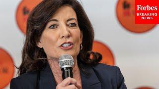 Kathy Hochul Makes First Public Appearance Following Dramatic Debate With Zeldin