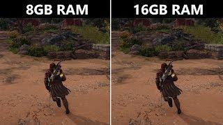 Assassins Creed Odyssey 8GB RAM vs 16GB RAM