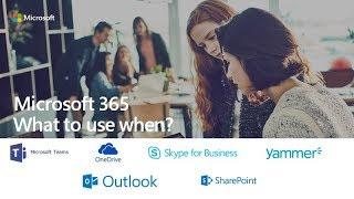 Office 365 - What tool to use when?