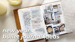 new year bullet journal ideas  2021 goal setting & vision boarding + how Im getting organized