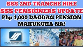 SSS PENSIONERS Php1000 DAGDAG PENSION MAKUKUHA NA #sss #ssspension #pensioners