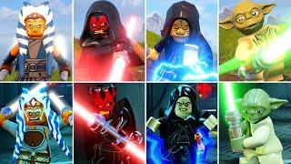 LEGO Star Wars The Skywalker Saga vs The Force Awakens Characters Evolution Side by Side