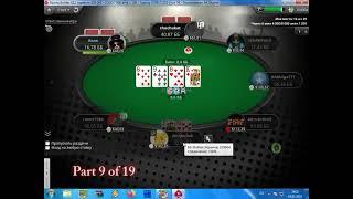 Winning of PokerStars online Holdem Bounty Tournament 22$ Part 9 of 19.