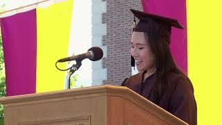 Valedictorian Amanda Su-Jin Chen  Class of 2020 Celebration Ceremony