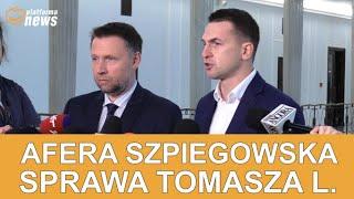 Afera szpiegowska   sprawa Tomasza L  -  konferencja prasowa KO 8.12.2022