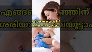 എങ്ങനെ കുഞ്ഞിന് ശരിയായി മുലയൂട്ടാം #pregnancy #trending #malayalam #tips #shorts