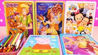 Speed Coloring Scooby Doo Beauty & the Beast Peppa Pig and Fun Activities for Kids  Sniffycat