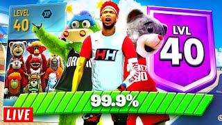 UNLOCKING NBA MASCOTS + HITTING LEVEL 40 LIVE FULL STREAM - SEASON 7 1ST LEGIT LEVEL 40 REP UP