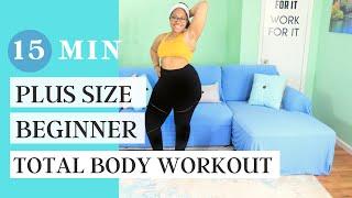 PLUS SIZEBeginner Low Impact Total Body 15 Minutes Workout NO Jumping