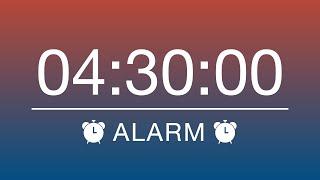 4 HOURS 30 MINUTES TIMER & ALARM - COUNTDOWNALARM CLOCK