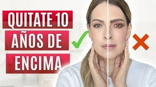 How to REMOVE 10 YEARS from your FACE with MAKEUP  10 MISTAKES after 50 YEARS