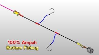 RAHASIA AMPUH‼️ Rangkaian Pancing Dasaran Di Laut