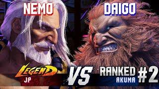 SF6 ▰ NEMO JP vs DAIGO #2 Ranked Akuma ▰ High Level Gameplay