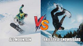 All Mountain vs Freestyle Snowboard  Whats the Difference?