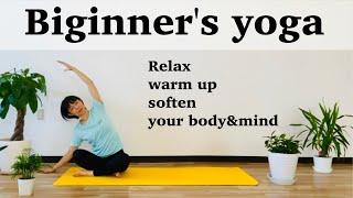 Yoga for Biginners  Easy Yoga Relax warm up Soften your body Calm mind