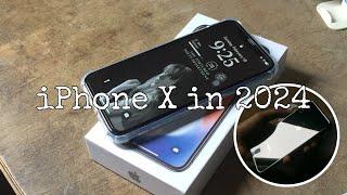 iPhone X in 2024Black 256gb ios 16 customization unboxing