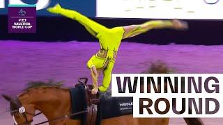 In Neon to the Crown  Amazing Kathrin Meyer  Female FEI Vaulting World Cup™ Final Omaha 202223