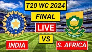 LIVE IND vs SA T20 WC 2024 Final  Hindi Commentary  Live Match Today  Cricket Live