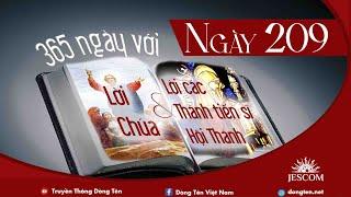 NGÀY 209  365 NGÀY VỚI LỜI CHÚA & LỜI CÁC THÁNH TIẾN SĨ HỘI THÁNH