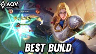 AOV  NEW HERO CHARLOTTE GAMEPLAY  BEST BUILD - ARENA OF VALOR LIÊNQUÂNMOBILE ROV