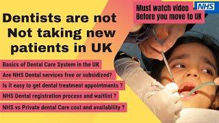 Harsh Reality of UK  Dental Care Cost Registration and waitlist