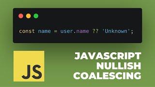 JavaScript NULLISH COALESCING Operator ‍ #shorts