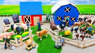 Best creative diy miniature Countryside Farm Diorama - Barn for Cow Horse Pig - Cattle Farm